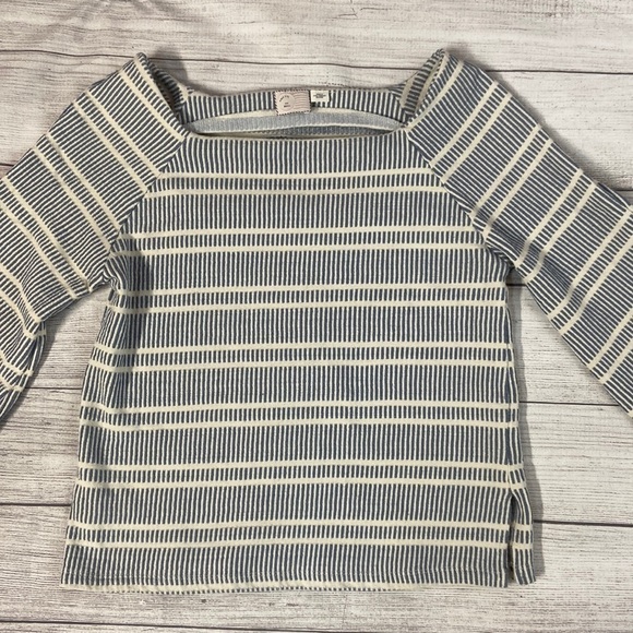 Anthropologie Postmark Striped Boat Neck Quarter Sleeve Size Small Shirt Top - Picture 11 of 16